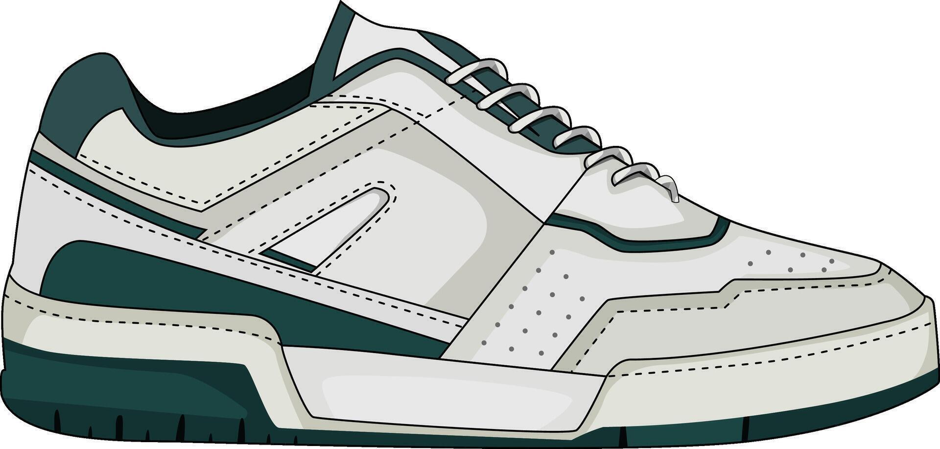 sneakers shoes for training, running shoe illustration. Sport shoes , isolated vector