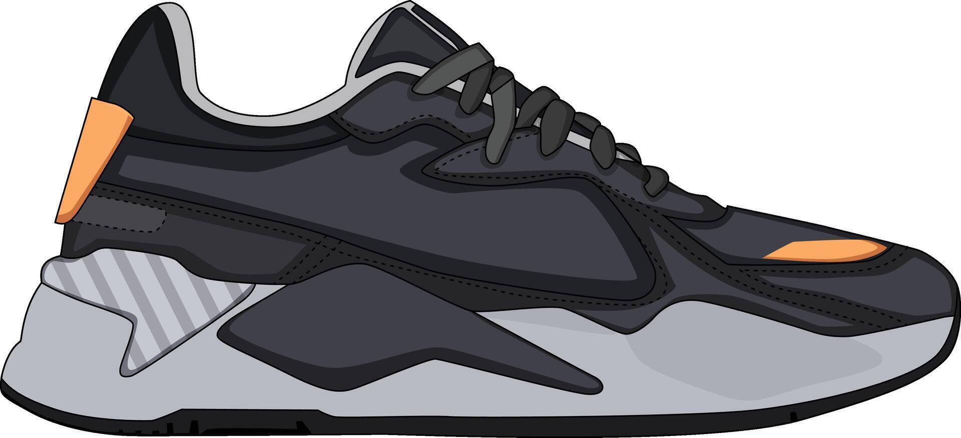 sneakers shoes for training, running shoe illustration. Sport shoes , isolated vector