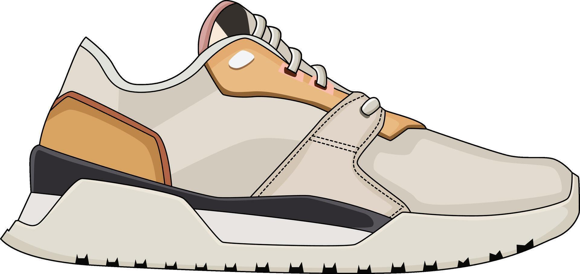 sneakers shoes for training, running shoe illustration. Sport shoes , isolated vector