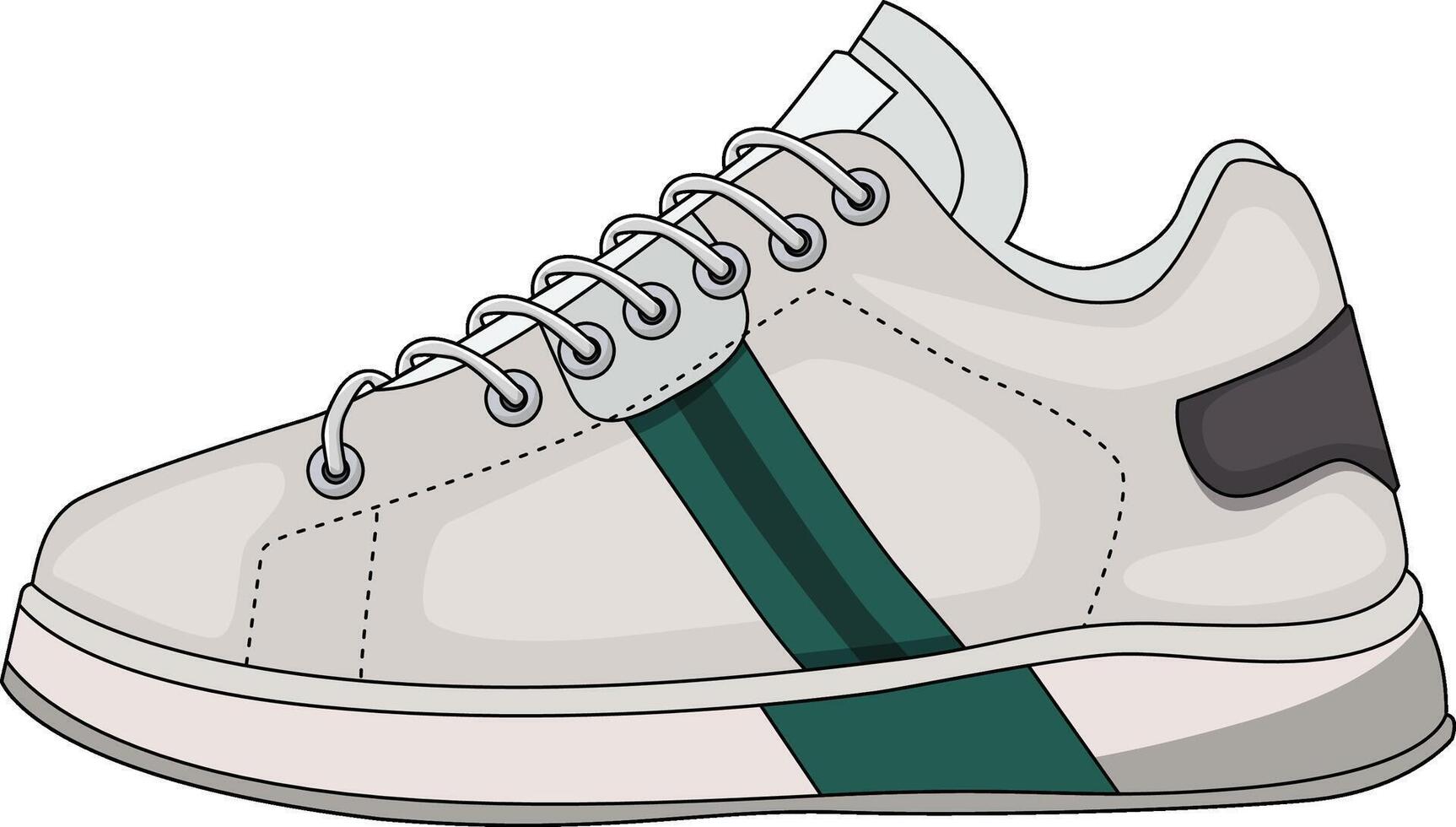 sneakers shoes for training, running shoe illustration. Sport shoes , isolated vector