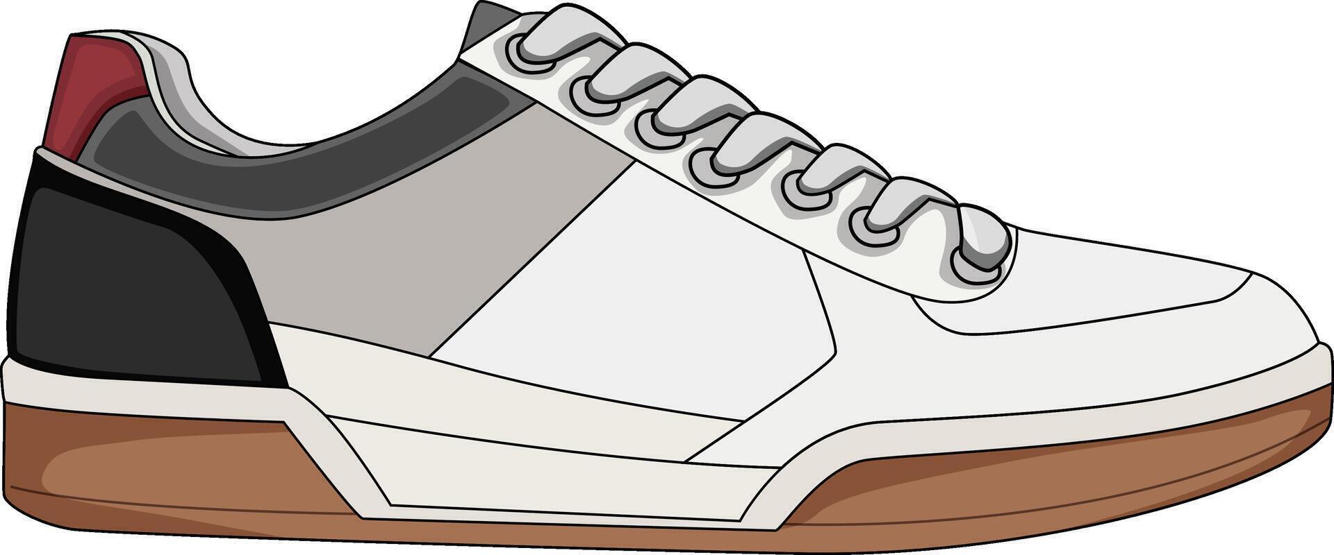 sneakers shoes for training, running shoe illustration. Sport shoes , isolated vector