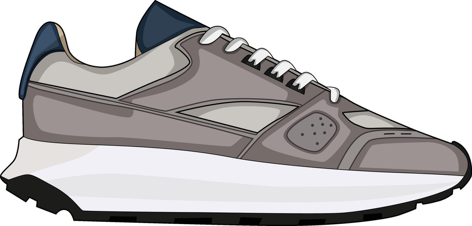 sneakers shoes for training, running shoe illustration. Sport shoes , isolated vector