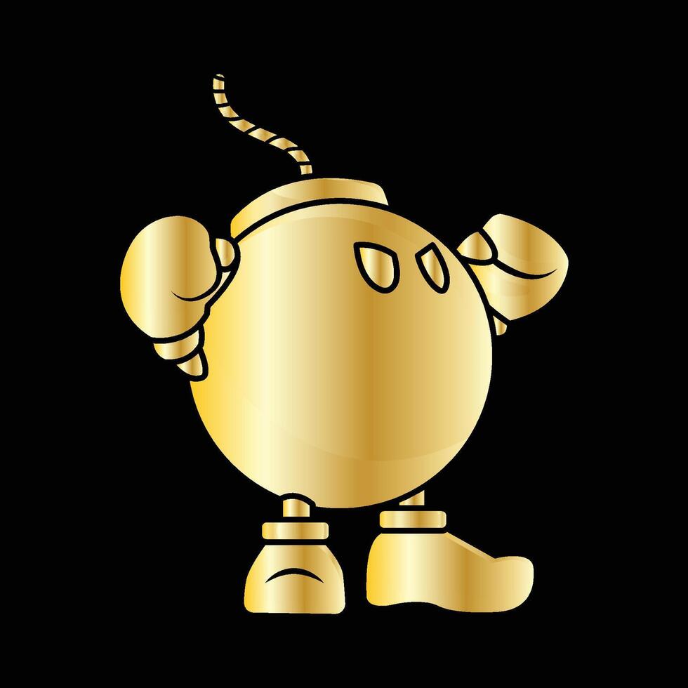 Bobomb Enemy Game Gold vector
