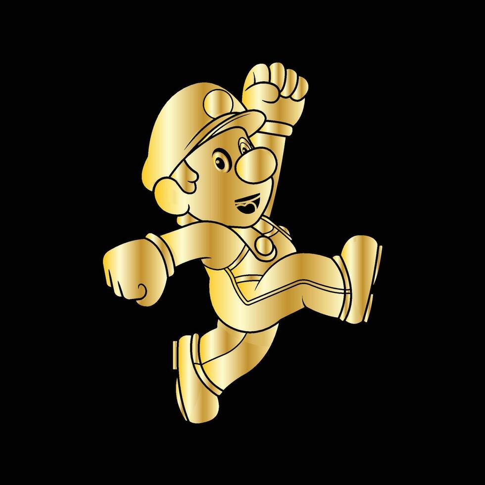 Mister Happy Gold vector