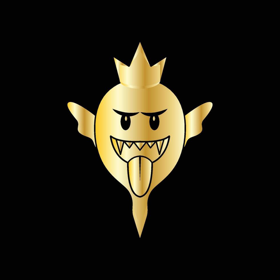 King Ghost Game Gold vector