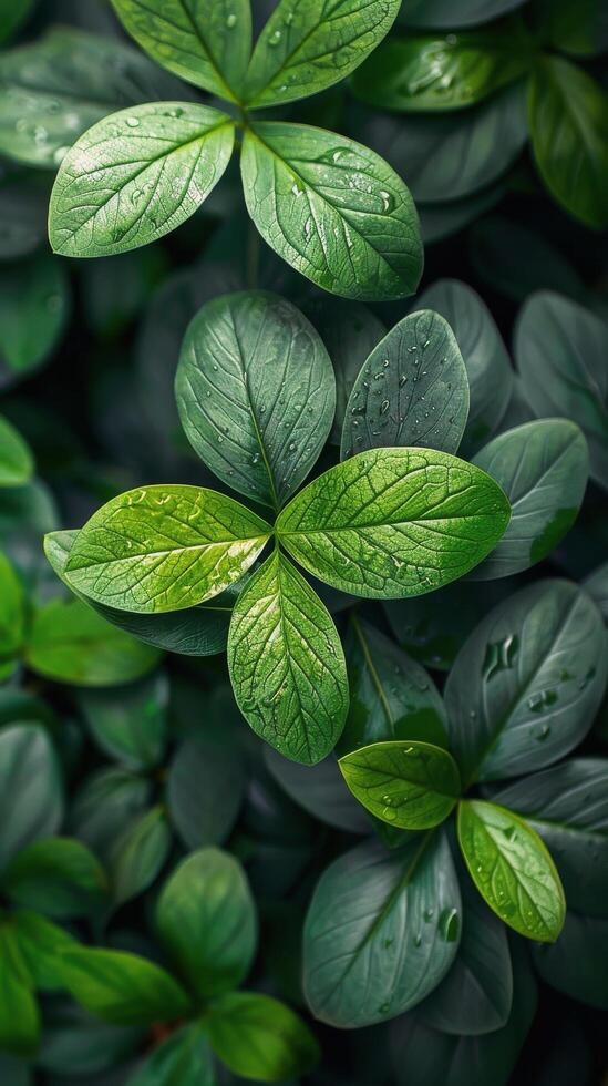 Close Up of Green Plant With Leaves photo