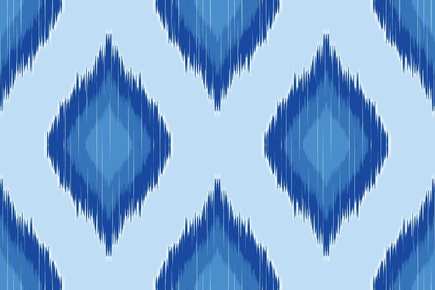 Abstract ikat pattern for seamless ethnic art in tribal and folk style. Print Aztec geometric ornament. Design for fabric, carpet, wallpaper, clothing. vector
