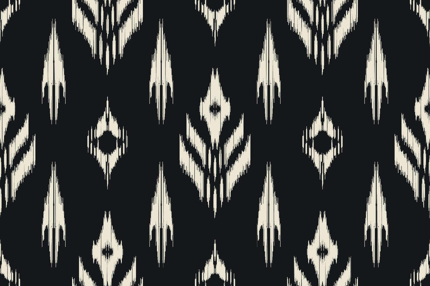 Seamless ethnic Ikat pattern in tribal, folk embroidery, and Mexican style Aztec geometry for Graphic Arts, Carpet Design, Wallpaper, Wrapping, and Clothing. vector