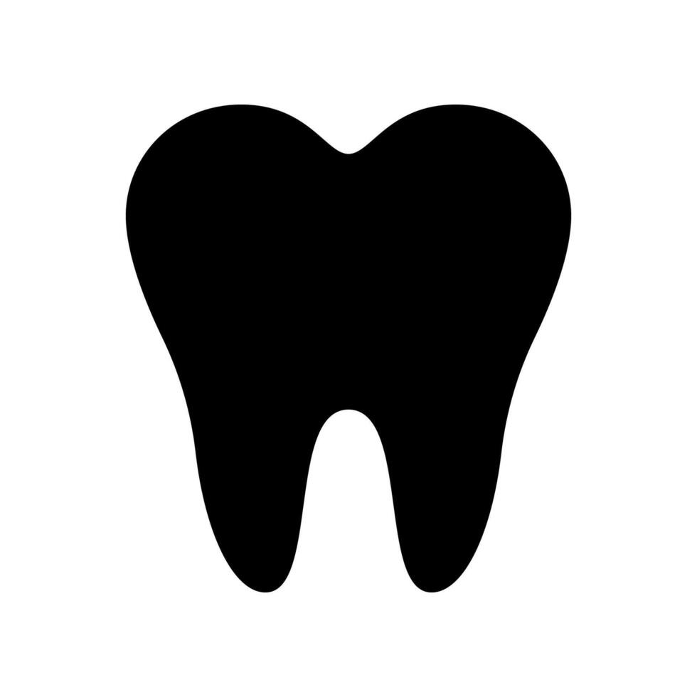 Human teeth icon isolated on white background vector