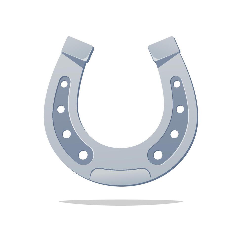 Horseshoe isolated on white background. vector
