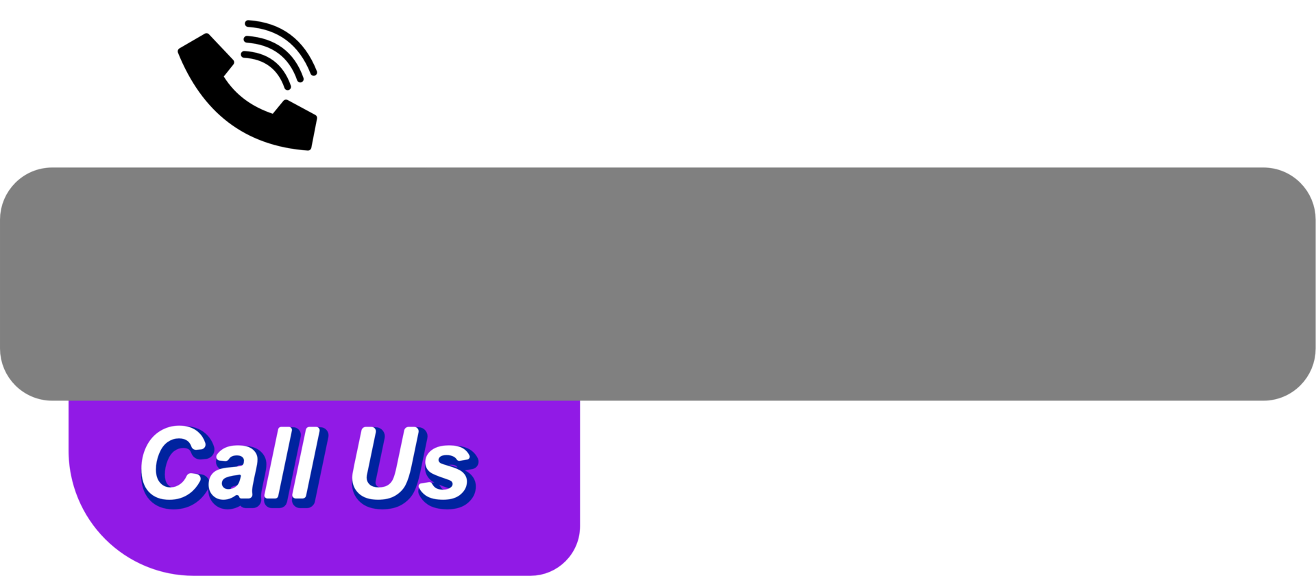 Call us shape banner png