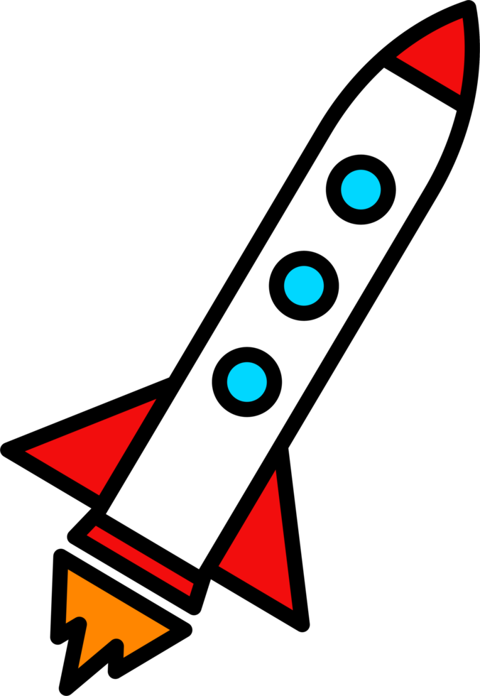 Rocket launch icon png