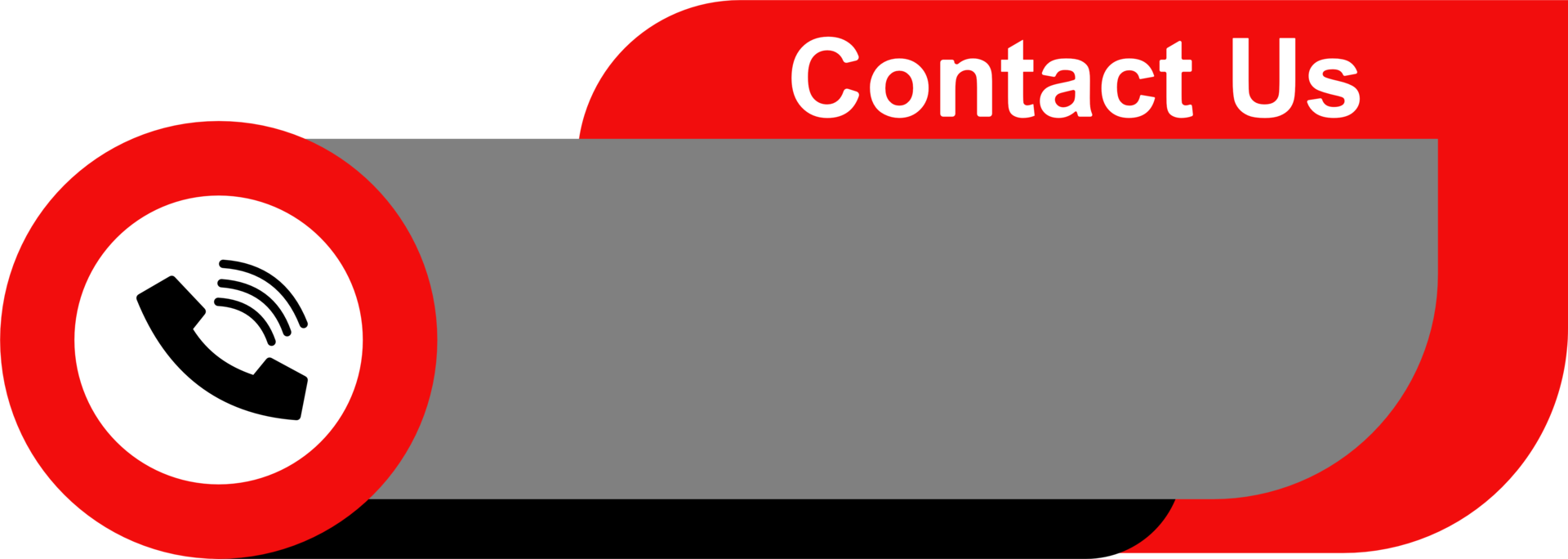 Call us shape banner png