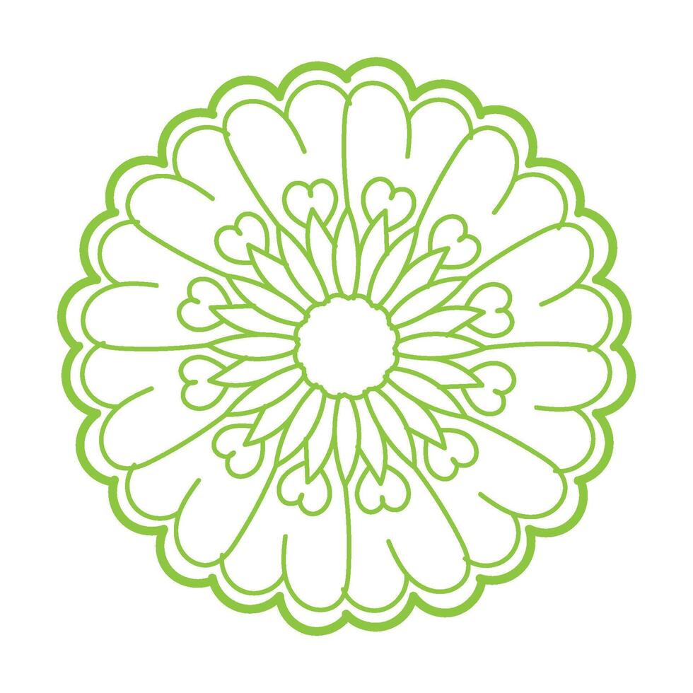 Flower Line Art for tattoo design and coloring pages vector