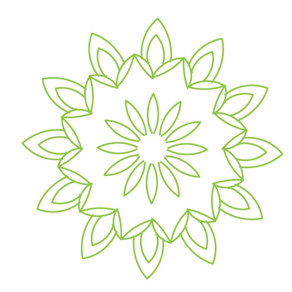 Flower Line Art for tattoo design and coloring pages vector