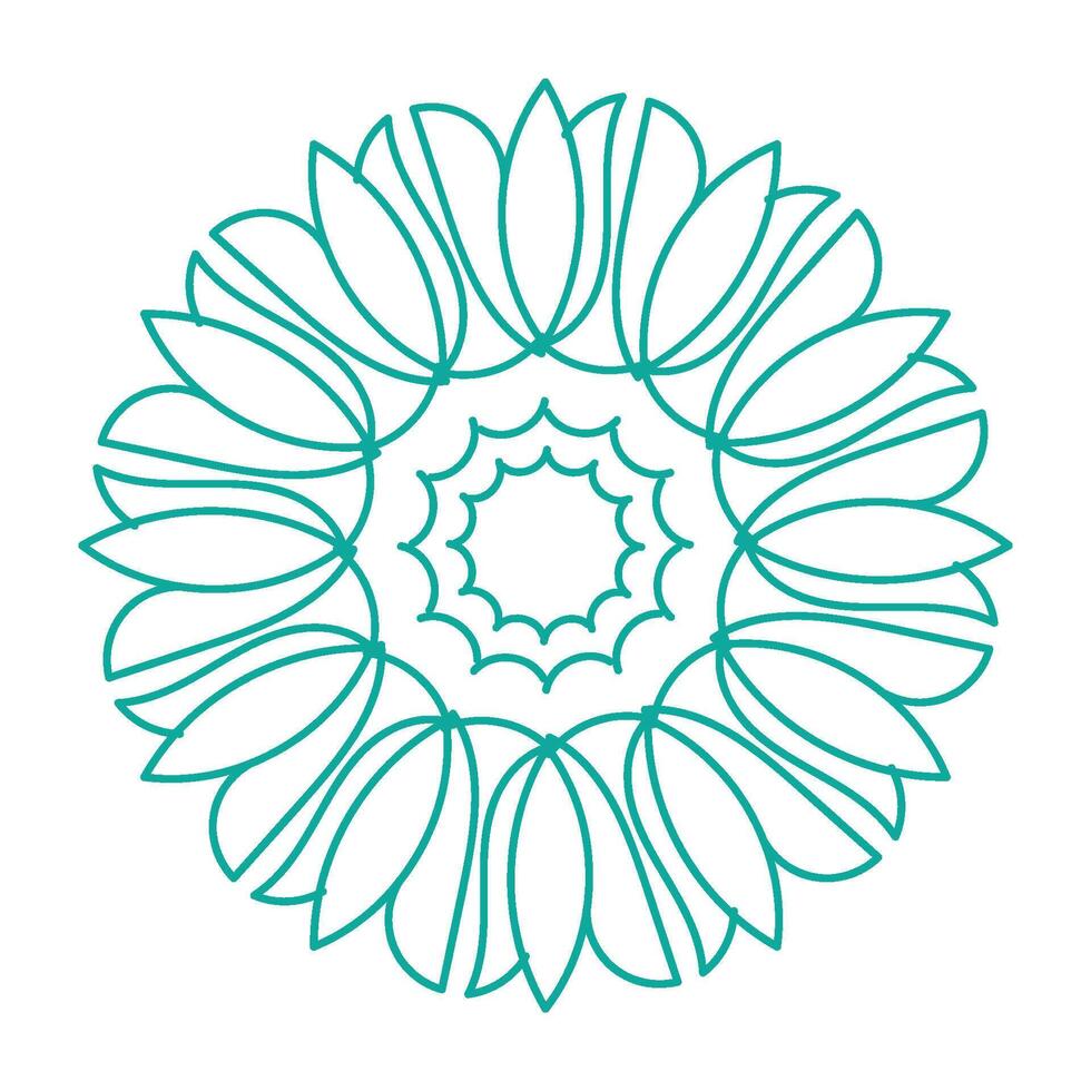 Flower Line Art for tattoo design and coloring pages vector