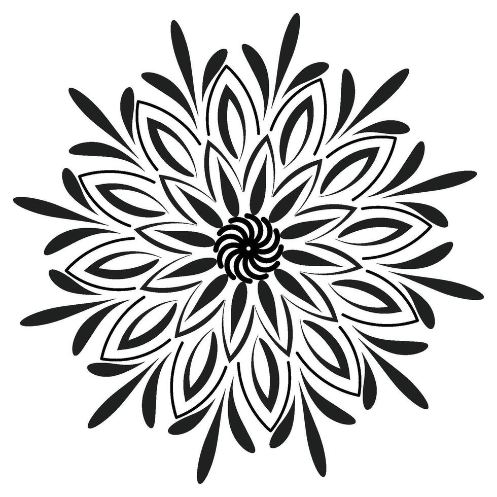 Flower Line Art for tattoo design vector