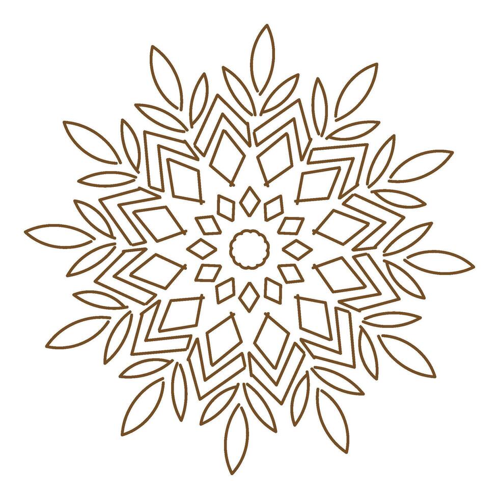 Flower Line Art for tattoo design and coloring pages vector
