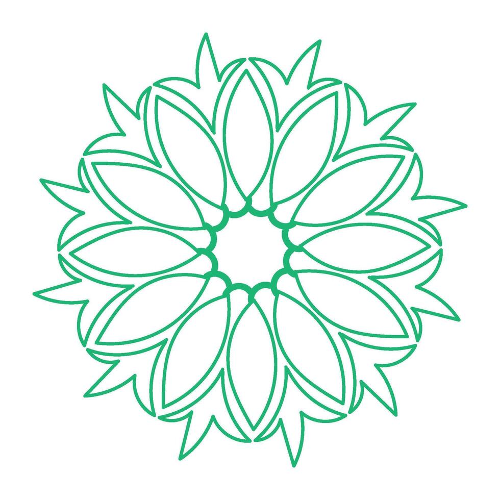 Flower Line Art for tattoo design and coloring pages vector