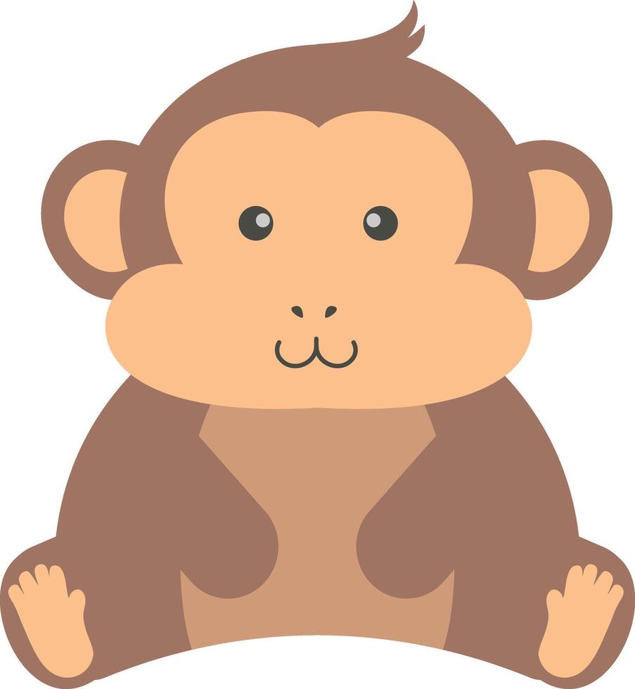 Cute Wildlife Isolated on White Background. Illustration in Flat Style. vector