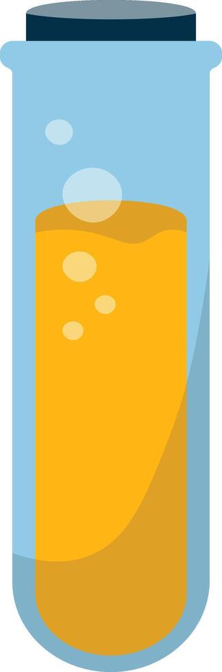 Magic Potion Bottle with Elixir. Cartoon Illustration. vector
