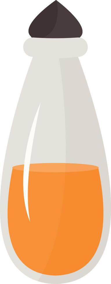 Magic Potion Bottle Illustration in Flat Design. Isolated on White Background vector