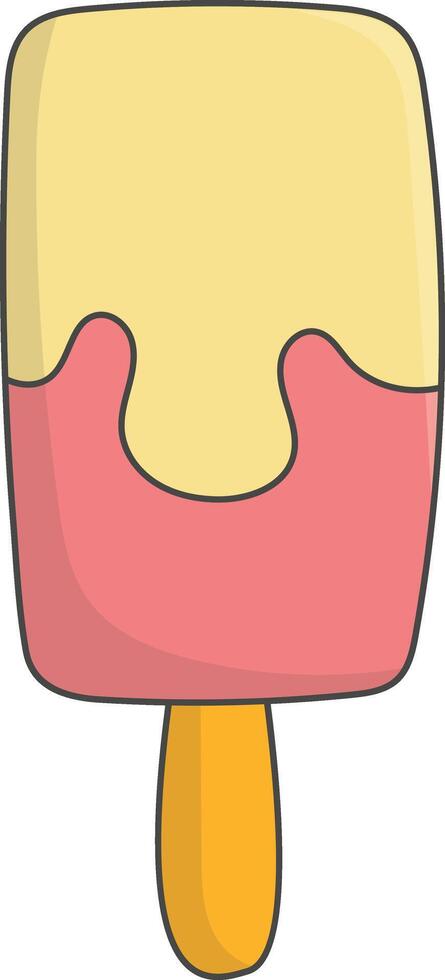 Summer Beach Element with Flat Cartoon Design. Isolated on White Background vector