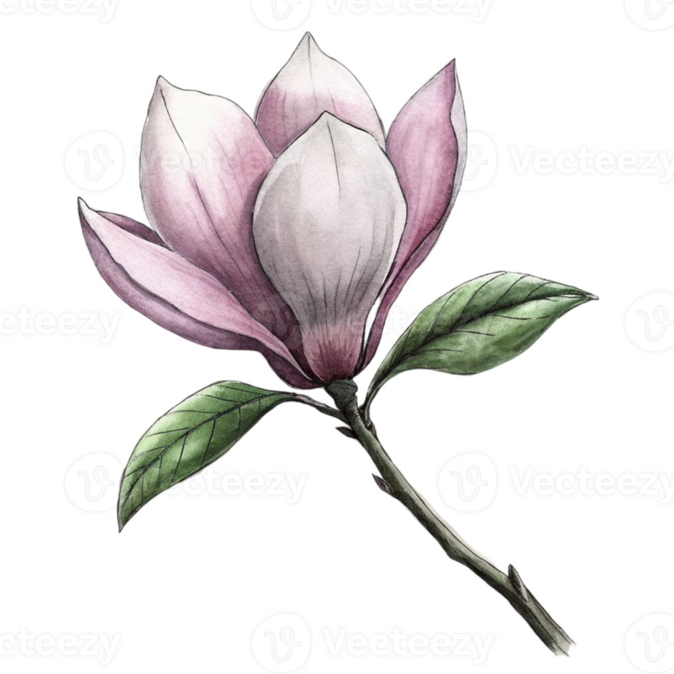 aigenerated magnolia flower png