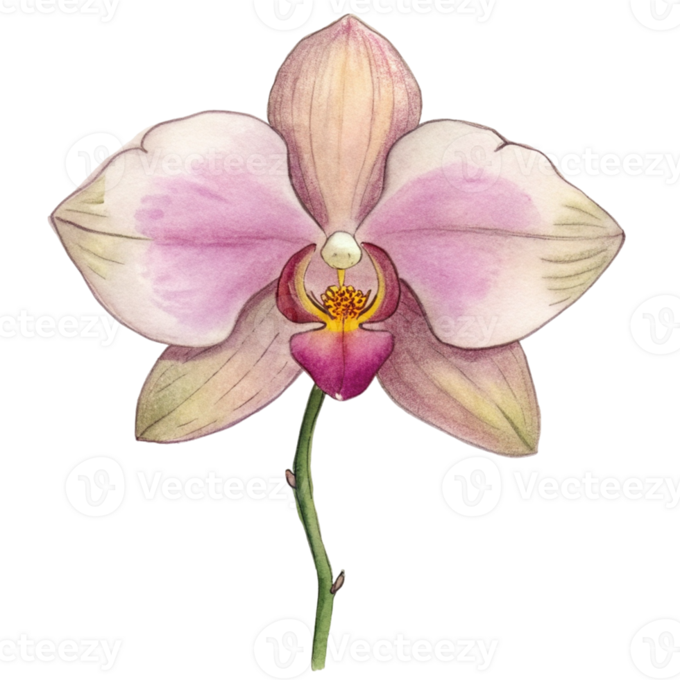 aigenerated an orchid flower png