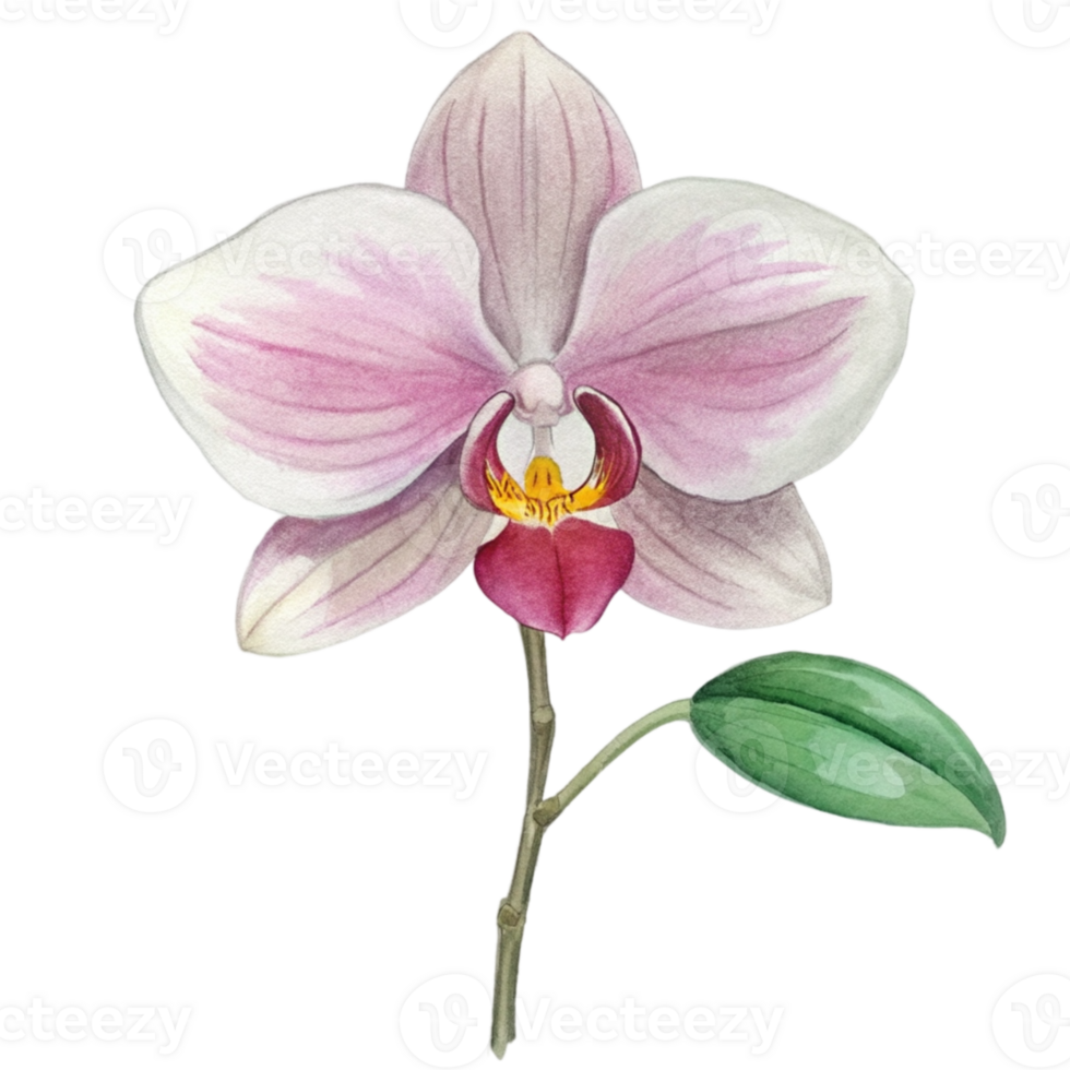 aigenerated an orchid flower png