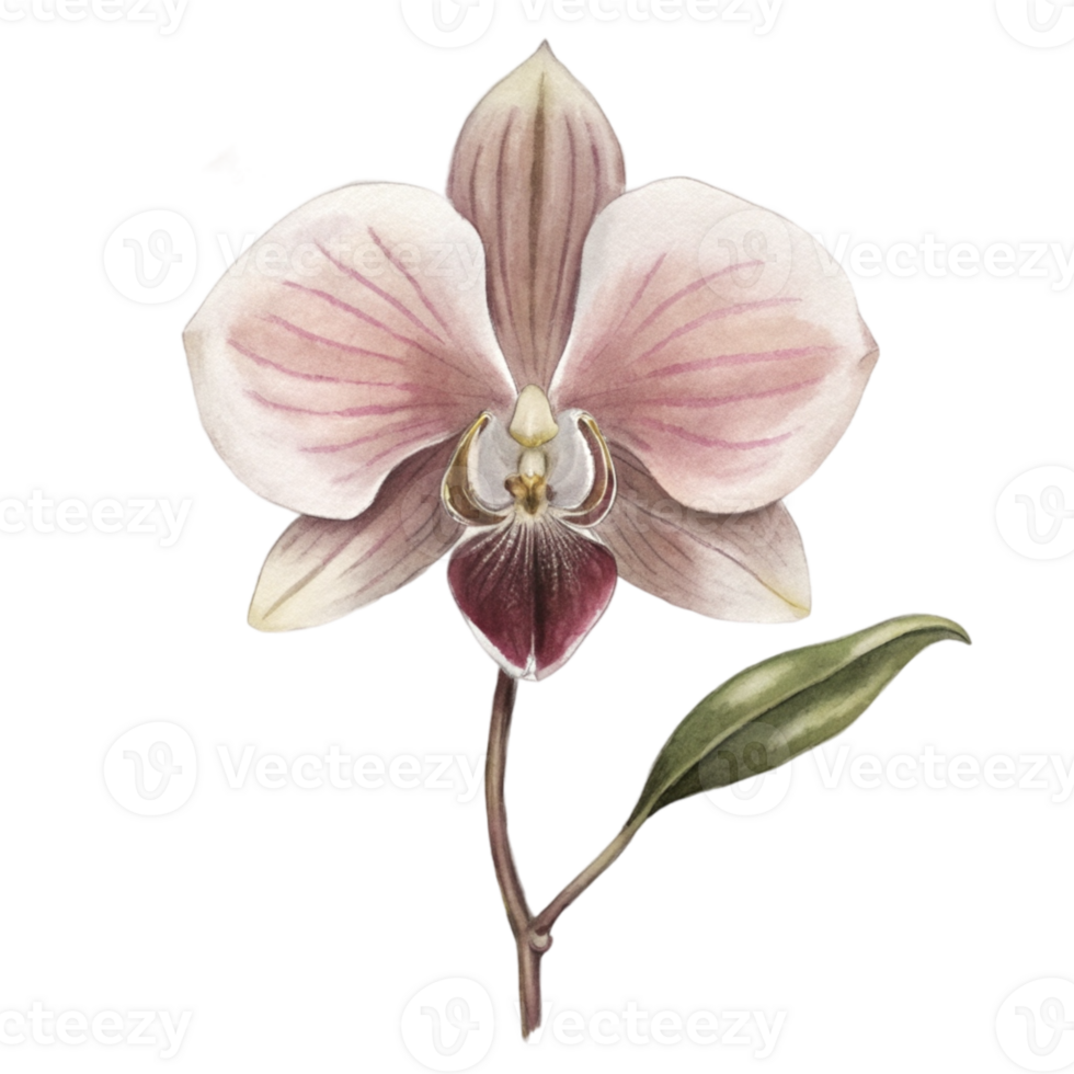 aigenerated an orchid flower png