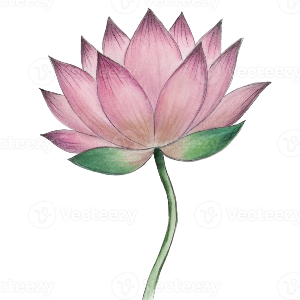 aigeneriert ein Rosa Lotus Blume png