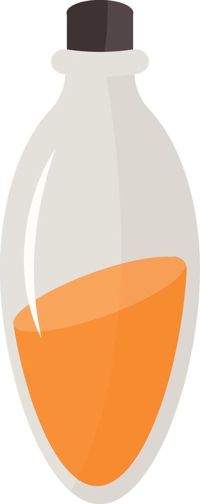 Magic Potion Bottle Illustration in Flat Design. Isolated on White Background vector