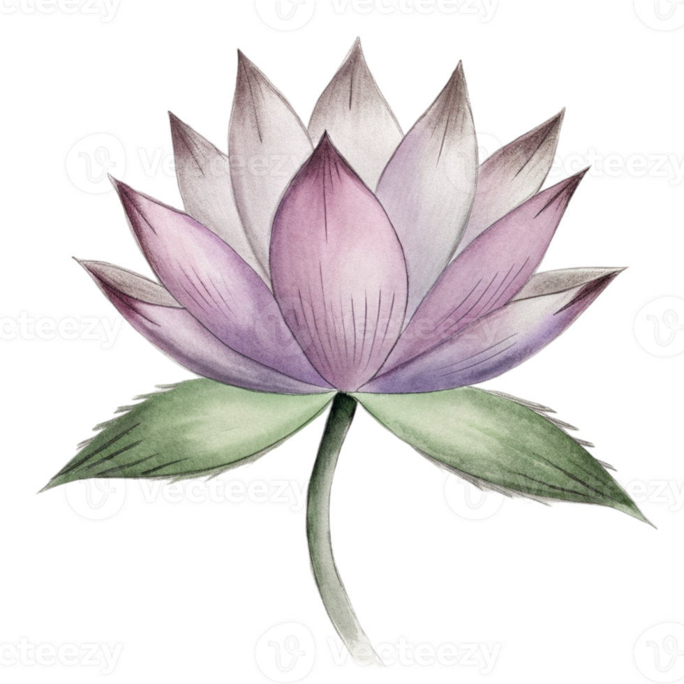 aigenerated a pink lotus flower png