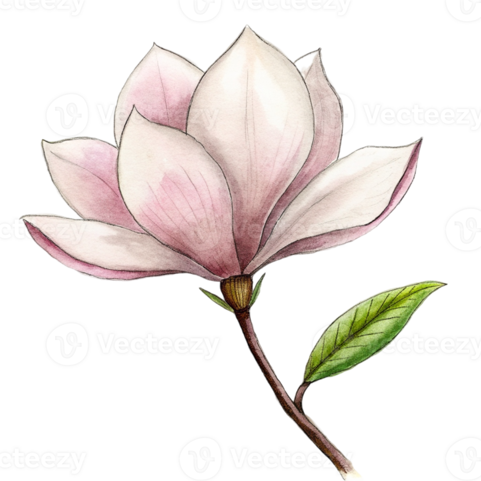 aigenerated magnolia flower png