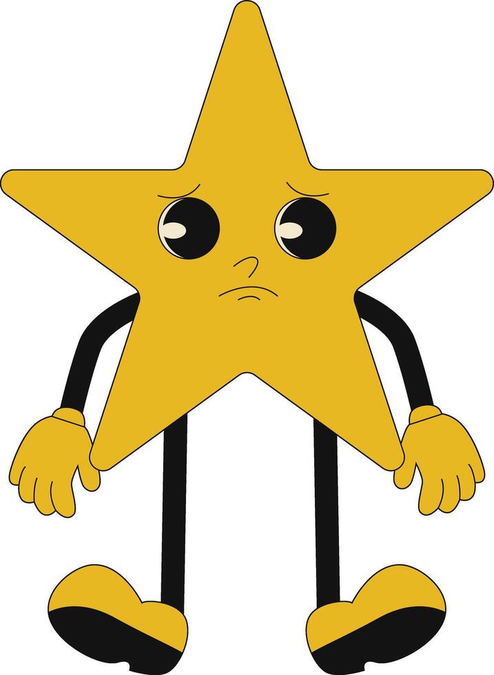 Groovy Hippie Character in Flat Cartoon Style. Isolated Illustration. vector