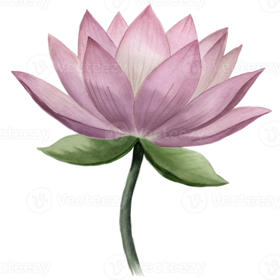 aigenerated a pink lotus flower png
