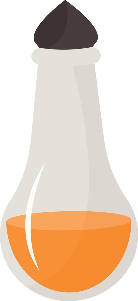 Magic Potion Bottle Illustration in Flat Design. Isolated on White Background vector