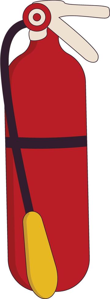 Firefighter Safety Equipment. Illustration in Flat Cartoon Style. vector