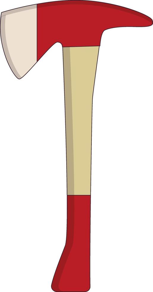 Firefighter Safety Equipment. Illustration in Flat Cartoon Style. vector