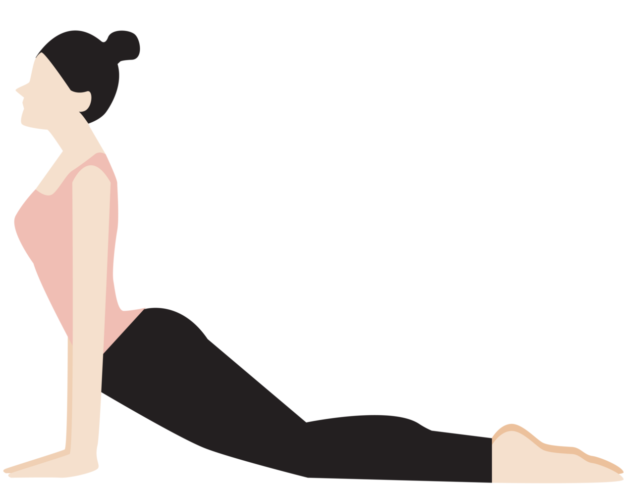 Woman doing a yoga pose png