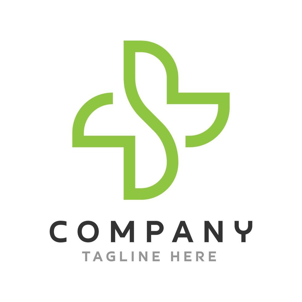 Lewtter Healt Logo Design vector