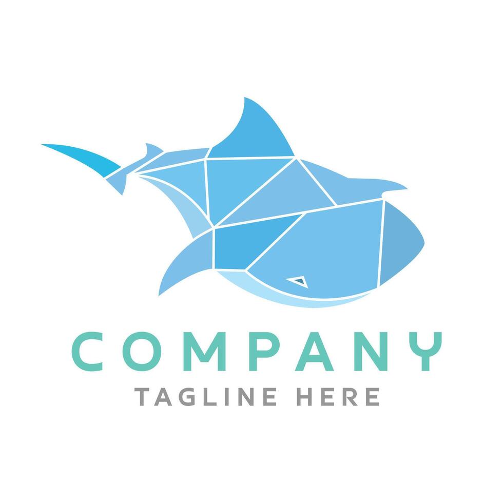 Fish Sharks Logo Design vector