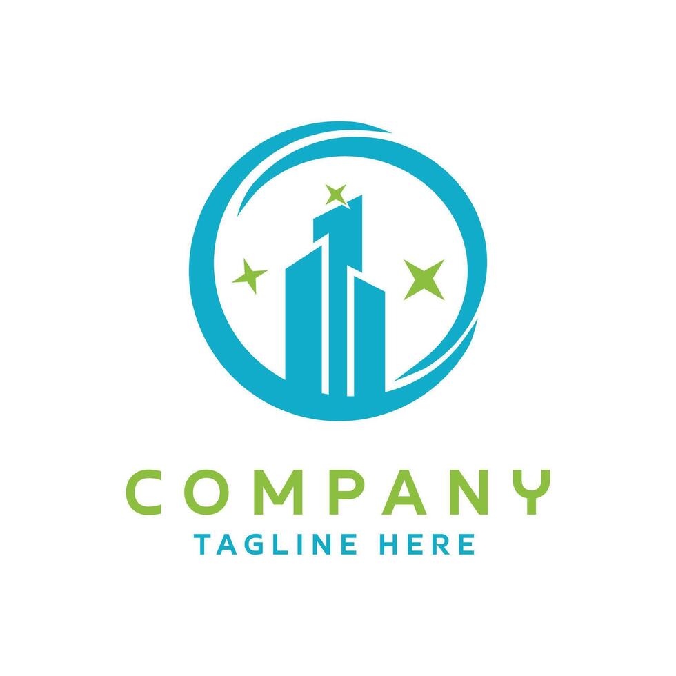 Building Cleaning Logo Design vector