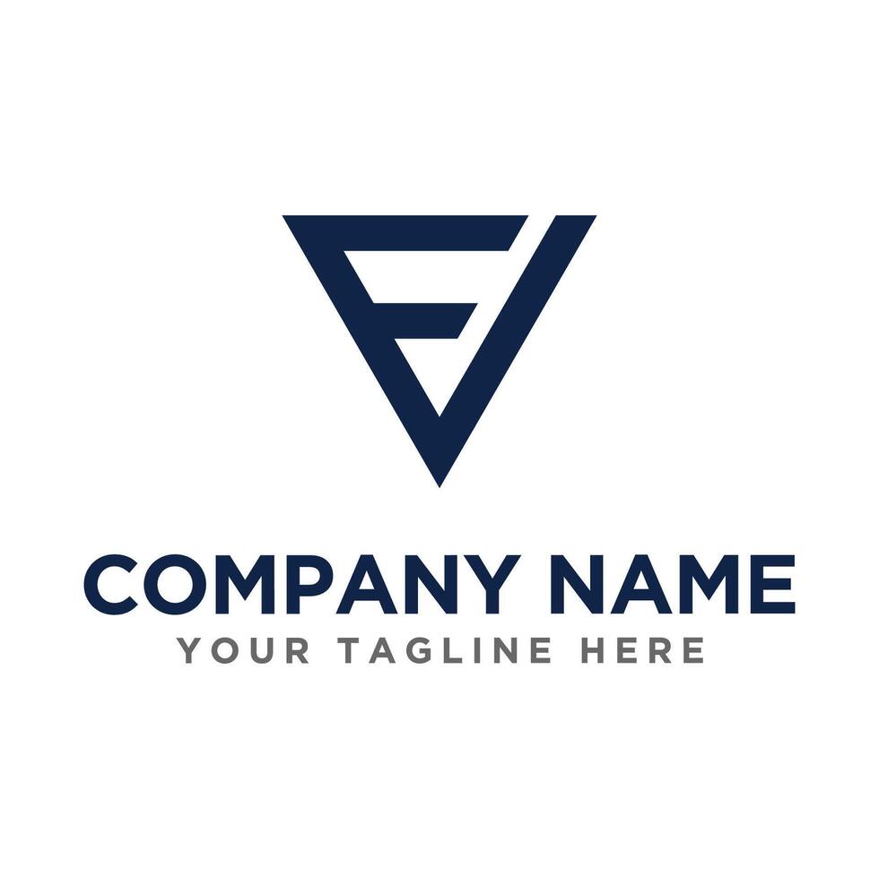 Letter FV Logo Design vector