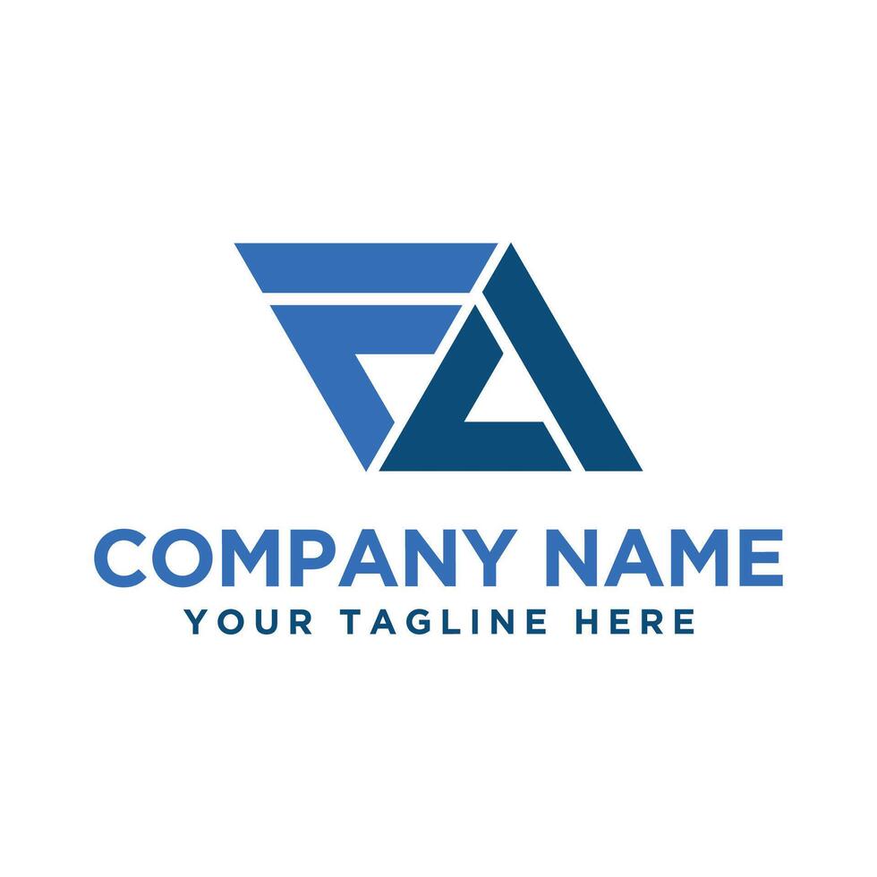 Letter FA Logo Design vector