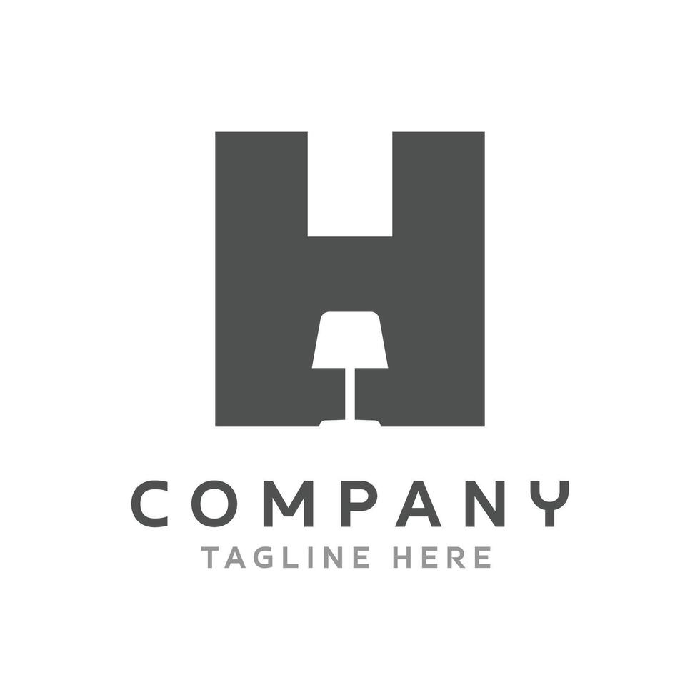 Letter H Logo Design vector
