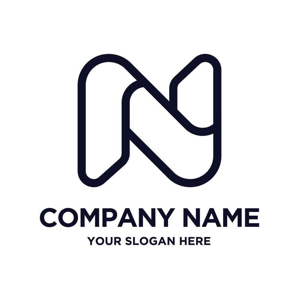 Letter N Logo Design vector