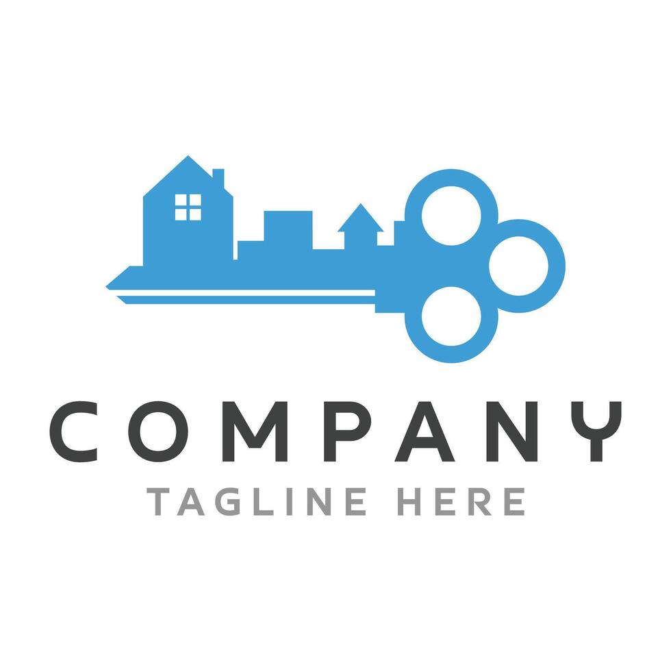 Key Real Estate Logo Design vector