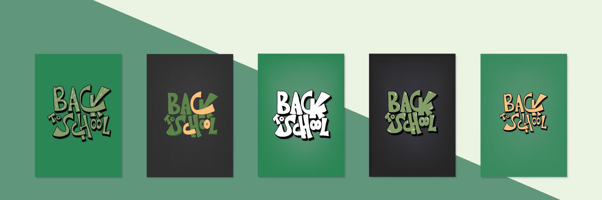 Back to school text for banner. illustration. vector